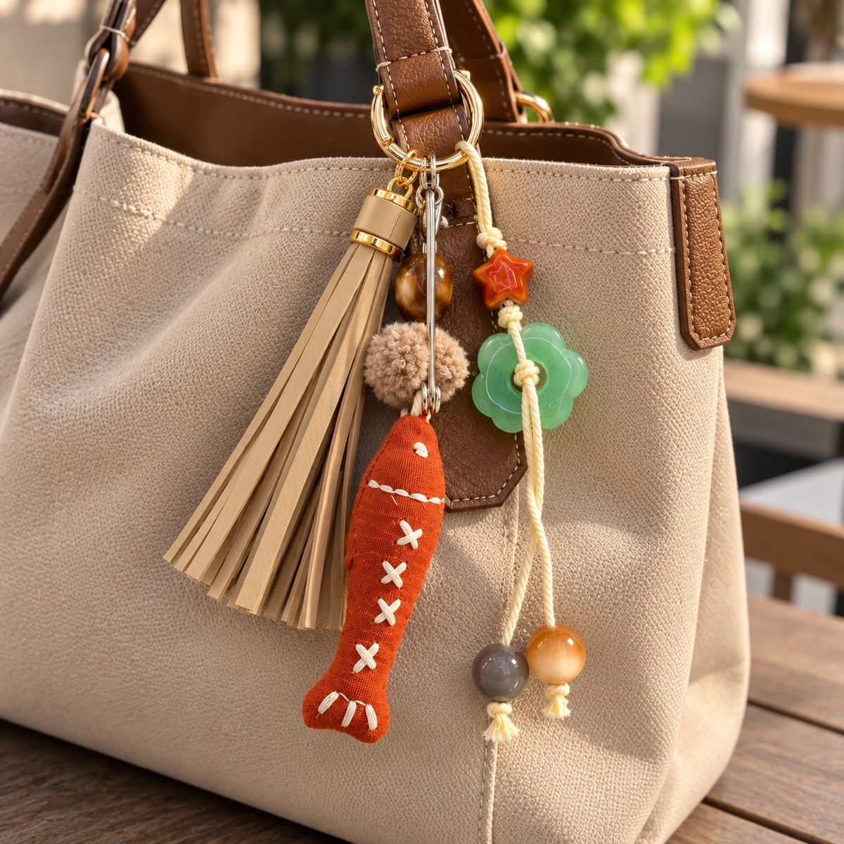 Boho bag & key chain