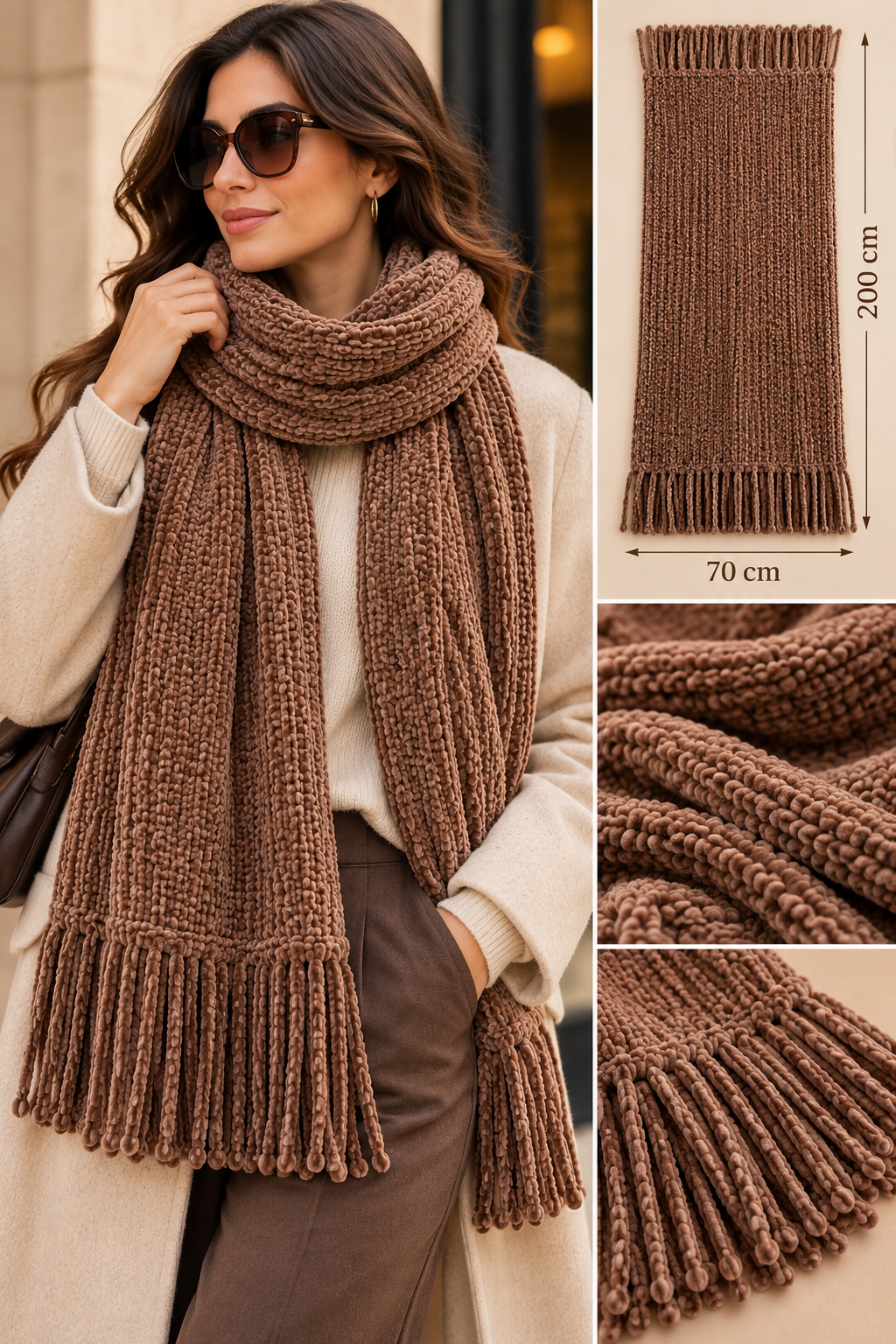 Mocha scarf