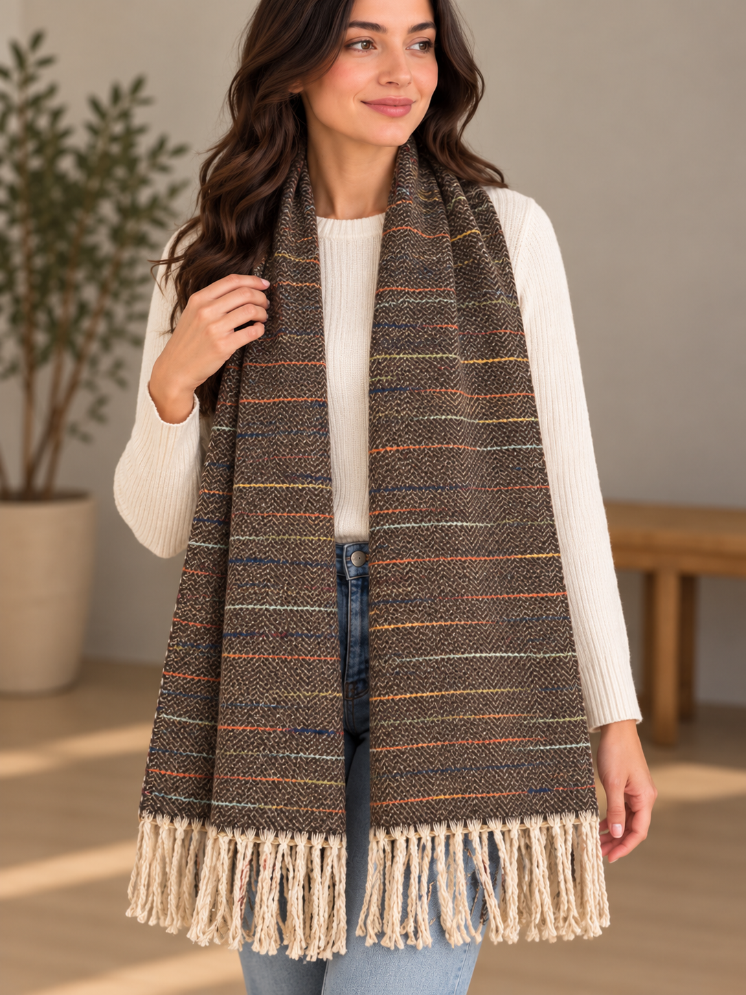 Rust scarf