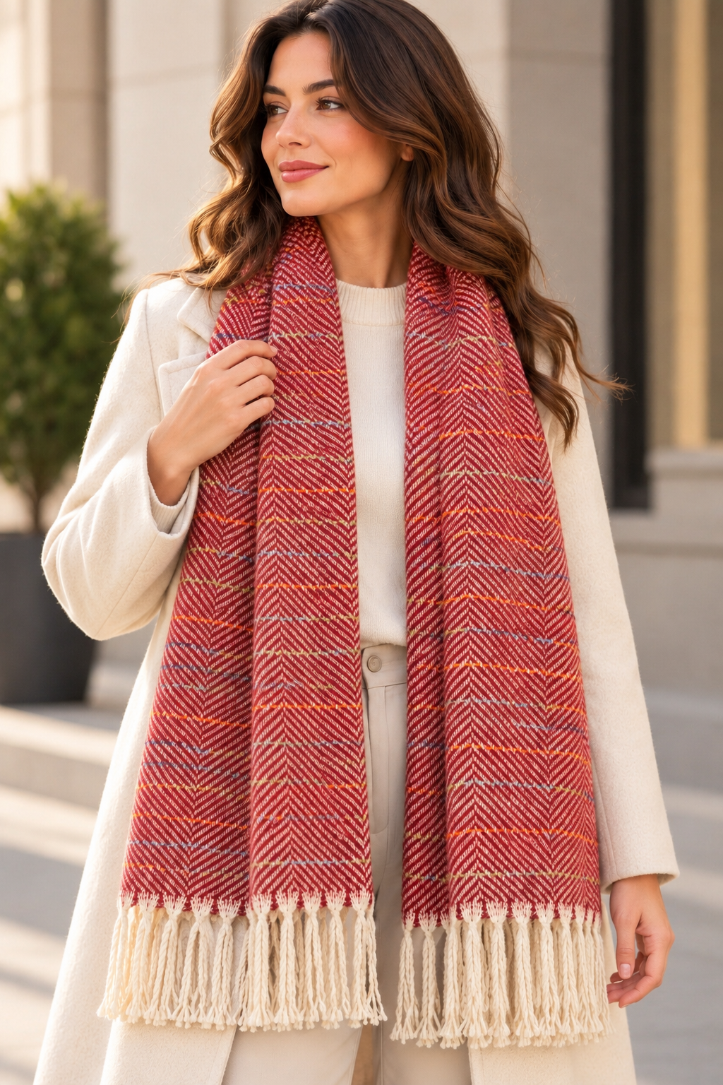 Rust scarf