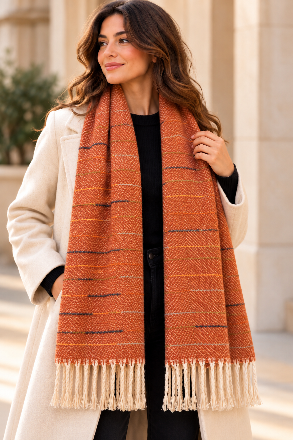 Rust scarf