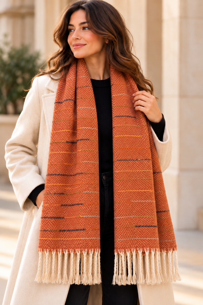 Rust scarf