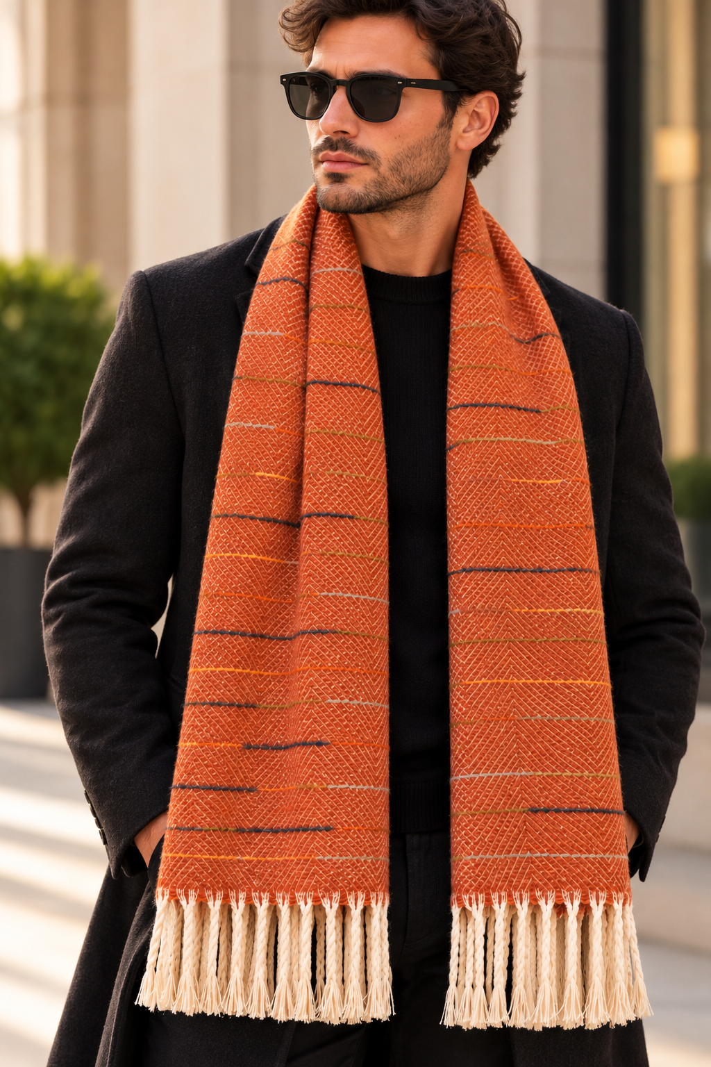 Rust scarf